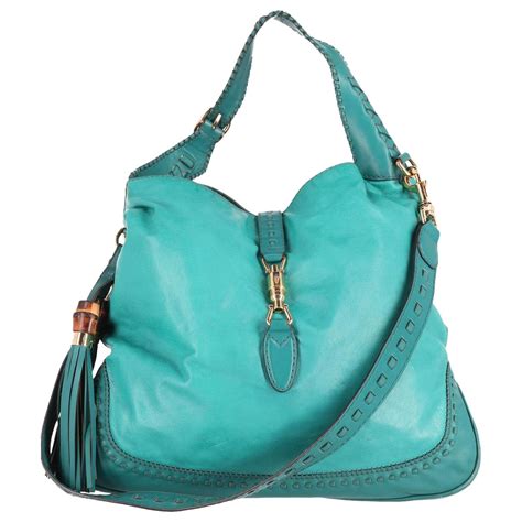 teal gucci large jackie top handle 2015|used gucci jackie handbags.